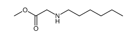 Hexylamino-acetic acid methyl ester Structure