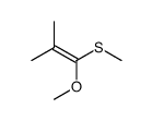 1-methoxy-2-methyl-1-methylsulfanylprop-1-ene Structure