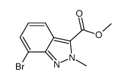 7-bromo-2-methyl-2H-indazole-3-carboxylic acid methyl ester Structure