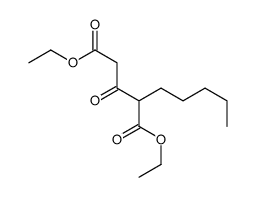 diethyl 3-oxo-2-pentylpentanedioate Structure