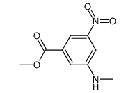 N-methyl-3-nitro-5-methoxycarbonylaniline结构式