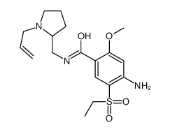 4-amino-5-ethylsulfonyl-2-methoxy-N-[(1-prop-2-enylpyrrolidin-2-yl)methyl]benzamide结构式