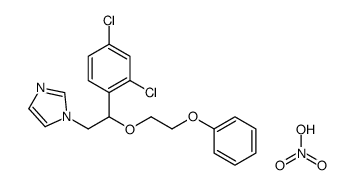 1-(2-(2,4-Dichlorophenyl)-2-(2-phenoxyethoxy)ethyl)-1H-imidazole nitra te structure