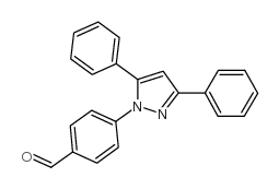 4-(3,5-diphenyl-pyrazol-1-yl)-benzaldehyde结构式