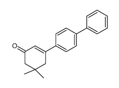 5,5-Dimethyl-3-(p-phenylphenyl)cyclohex-2-enone structure