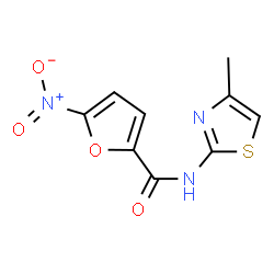 2-Furancarboxamide,N-(4-methyl-2-thiazolyl)-5-nitro-(9CI) structure
