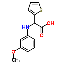 (3-METHOXY-PHENYLAMINO)-THIOPHEN-2-YL-ACETIC ACID结构式