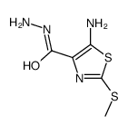 5-amino-2-methylsulfanyl-1,3-thiazole-4-carbohydrazide结构式
