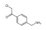 Ethanone, 1-[4-(aminomethyl)phenyl]-2-chloro- (9CI) structure