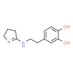 1,2-Benzenediol, 4-[2-[(3,4-dihydro-2H-pyrrol-5-yl)amino]ethyl]- (9CI) structure