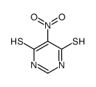 5-nitro-4-sulfanyl-1H-pyrimidine-6-thione结构式