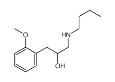 1-Butylamino-3-(o-methoxyphenyl)-2-propanol结构式