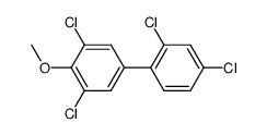 2',3,4',5-tetrachloro-4-methoxybiphenyl structure
