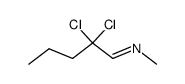 (E)-2,2-dichloro-N-methylpentan-1-imine Structure
