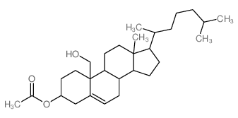 Cholest-5-ene-3,19-diol,3-acetate, (3b)- structure