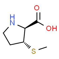 D-Proline, 3-(methylthio)-, (3R)-rel- (9CI) Structure