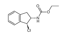 trans-1-chloro-2-ethoxycarbonylaminoindane结构式