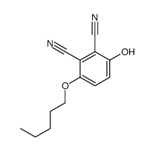 3-羟基-6-(戊基氧基)-1,2-苯二甲腈结构式