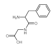 2-[(2-amino-3-phenylpropanoyl)amino]acetic acid Structure