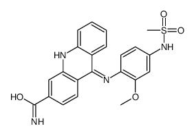 9-[4-(methanesulfonamido)-2-methoxyanilino]acridine-3-carboxamide结构式