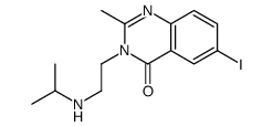 6-iodo-2-methyl-3-[2-(propan-2-ylamino)ethyl]quinazolin-4-one Structure