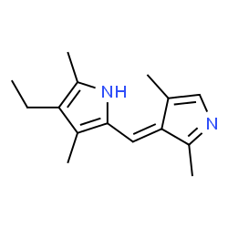 1H-Pyrrole,2-[(2,4-dimethyl-3H-pyrrol-3-ylidene)methyl]-4-ethyl-3,5-dimethyl-(9CI)结构式