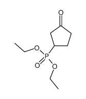 diethyl (RS)-3-oxocyclopentylphosphonate结构式