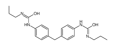 1-propyl-3-[4-[[4-(propylcarbamoylamino)phenyl]methyl]phenyl]urea结构式