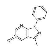 3-methyl-1-phenyl-1H-pyrazolo[3,4-d]pyrimidine 5-oxide结构式