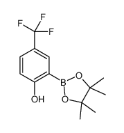 2-(4,4,5,5-tetramethyl-1,3,2-dioxaborolan-2-yl)-4-(trifluoromethyl)phenol Structure