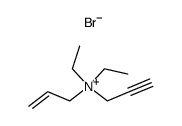 N,N-diethyl-N-(prop-2-yn-1-yl)prop-2-en-1-aminium bromide Structure