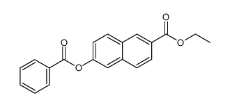 ethyl 6-(benzoyloxy)-2-naphthoate结构式