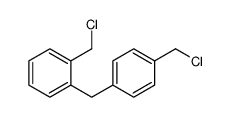 1-(chloromethyl)-2-[[4-(chloromethyl)phenyl]methyl]benzene Structure