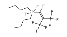 dibutyldifluoro(1,3,3,3-tetrafluoro-2-(trifluoromethyl)prop-1-en-1-yl)-l5-phosphane Structure