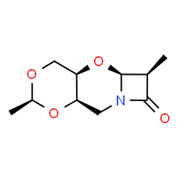 7H-Azeto[2,1-b]-1,3-dioxino[4,5-e][1,3]oxazin-7-one,hexahydro-2,6-dimethyl-,(2S,4aR,5aS,6R,9aR)-(9CI)结构式