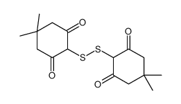 2-[(4,4-dimethyl-2,6-dioxocyclohexyl)disulfanyl]-5,5-dimethylcyclohexane-1,3-dione Structure