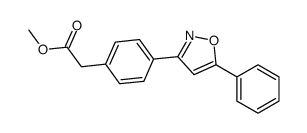 methyl 2-[4-(5-phenyl-1,2-oxazol-3-yl)phenyl]acetate Structure