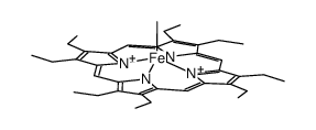 Fe(octaethylporphyrinate)CH3结构式