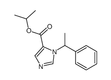 propan-2-yl 3-(1-phenylethyl)imidazole-4-carboxylate结构式