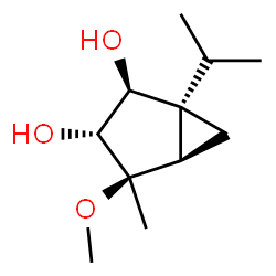 Bicyclo[3.1.0]hexane-2,3-diol, 4-methoxy-4-methyl-1-(1-methylethyl)-, (1R,2S,3R,4R,5R)-rel-(+)- (9CI) picture