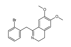 1-[(2-bromophenyl)methyl]-6,7-dimethoxy-3,4-dihydroisoquinoline结构式