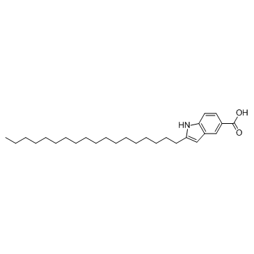 2-Octadecyl-1H-indole-5-carboxylic acid structure