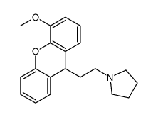 1-[2-(4-methoxy-9H-xanthen-9-yl)ethyl]pyrrolidine Structure