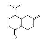 4-Isopropyl-6-methylene-3,4,4a,5,6,7,8,8a-octahydro-1(2H)-naphthalenone结构式