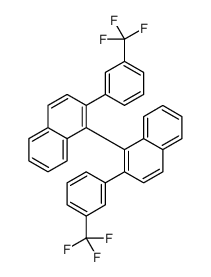 2-[3-(trifluoromethyl)phenyl]-1-[2-[3-(trifluoromethyl)phenyl]naphthalen-1-yl]naphthalene Structure