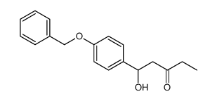 1-hydroxy-1-(4-phenylmethoxyphenyl)pentan-3-one Structure