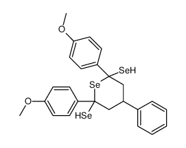 2,6-bis(4-methoxyphenyl)-4-phenylselenane-2,6-diselenol Structure