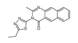 3-(5-ethyl-1,3,4-thiadiazol-2-yl)-2-methylbenzo[g]quinazolin-4-one结构式