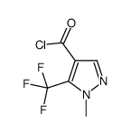 1-METHYL-5-(TRIFLUOROMETHYL)-1H-PYRAZOLE-4-CARBONYL CHLORIDE structure