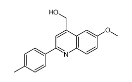 [6-methoxy-2-(4-methylphenyl)quinolin-4-yl]methanol结构式